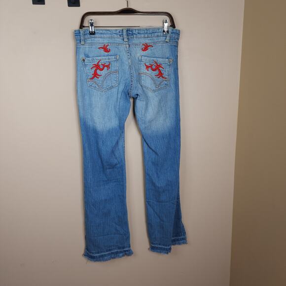 Steve and Barry's Boot Cut Stretch Denim Jeans Size 2 - Picture 7 of 12